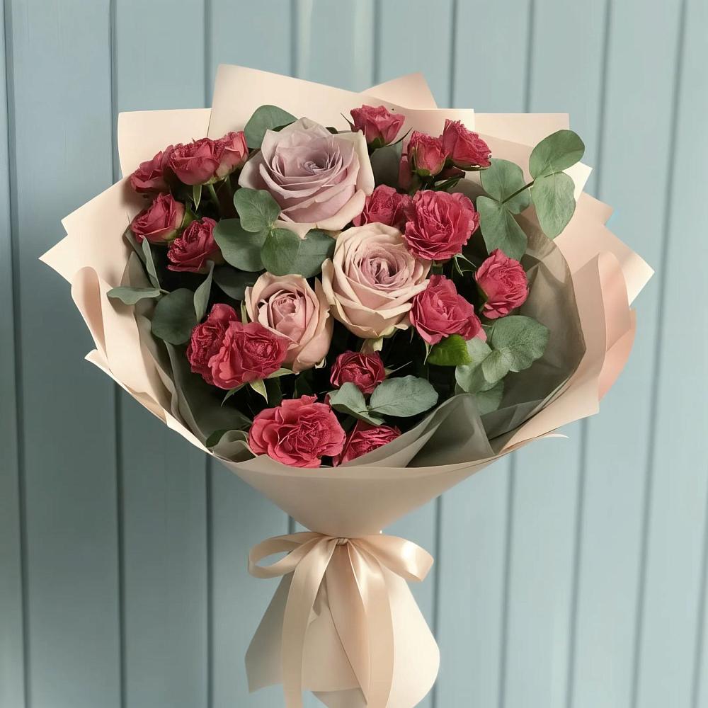 Букет цветов из: Гвоздики и Розы в Есипово