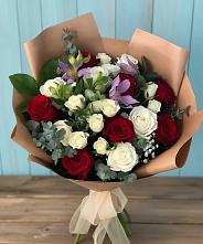 Букет цветов из:  Розы и Альстромерии #REPLACE_PRED# Есипово