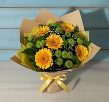 Букет цветов из:  Герберы и Хризантемы в Есипово
