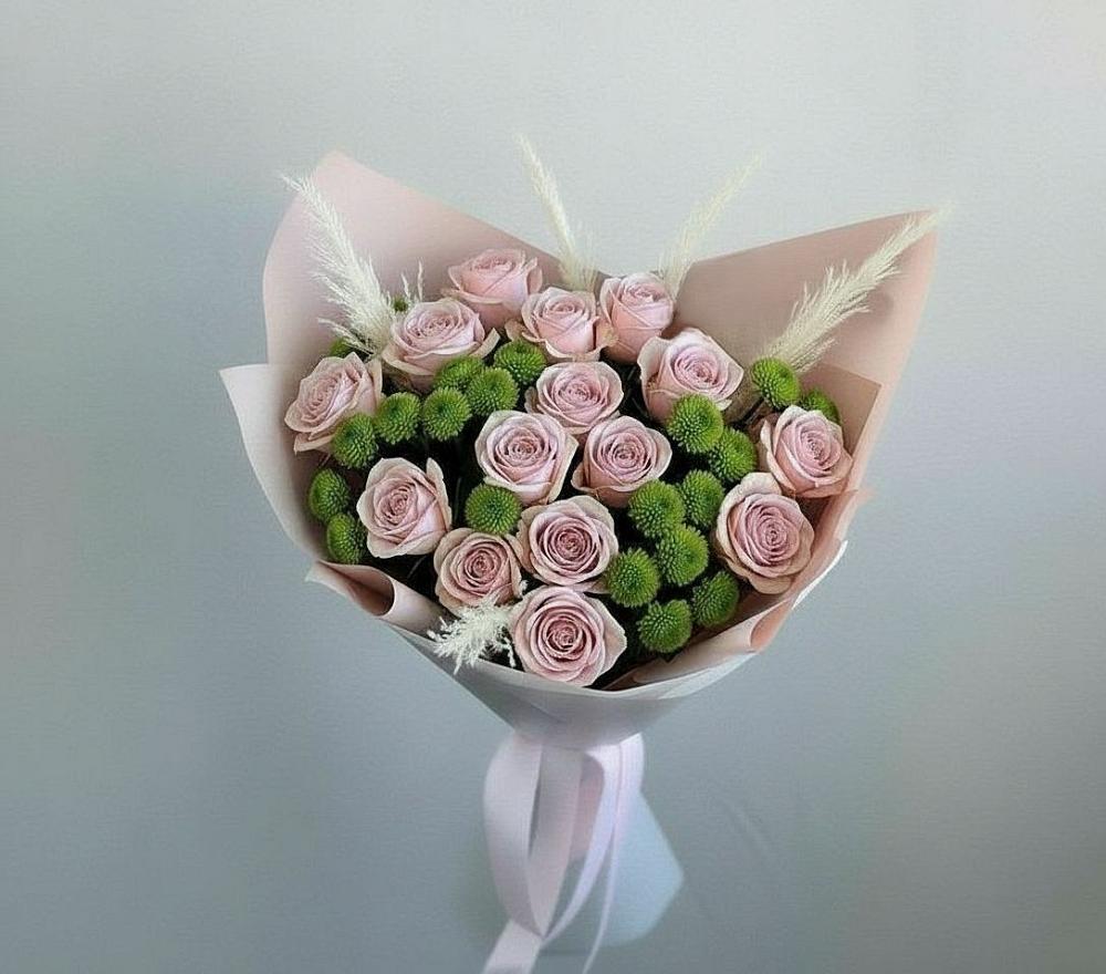 Букет цветов из: Розы и Хризантемы в Есипово