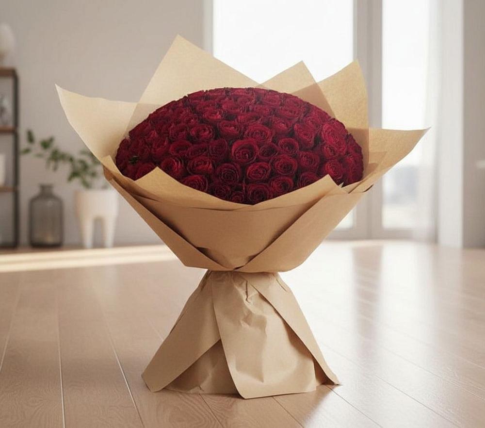 Букет 101 Красная роза в Есипово