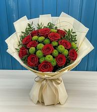 Букет цветов из:  Розы и Хризантемы в Есипово