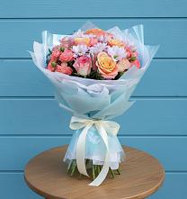 Букет цветов из:  Хризантемы и Розы в Есипово