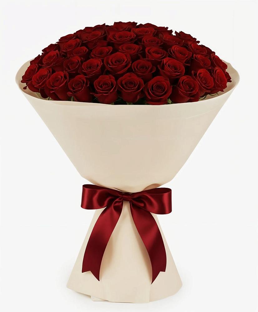 Букет 101 Бордовая роза Блэк Бакарра в Есипово