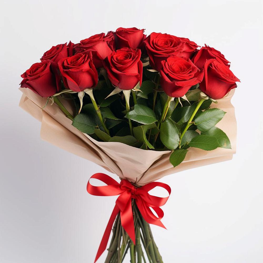 Букет 11 Красных роз Эдлесс Лав в Есипово