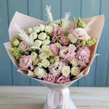 Букет цветов из:  Альстромерии и Розы #REPLACE_PRED# Есипово